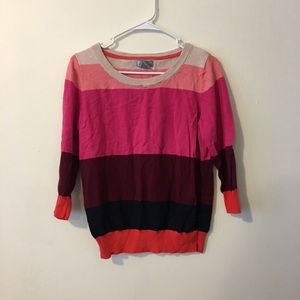 Color block sweater
